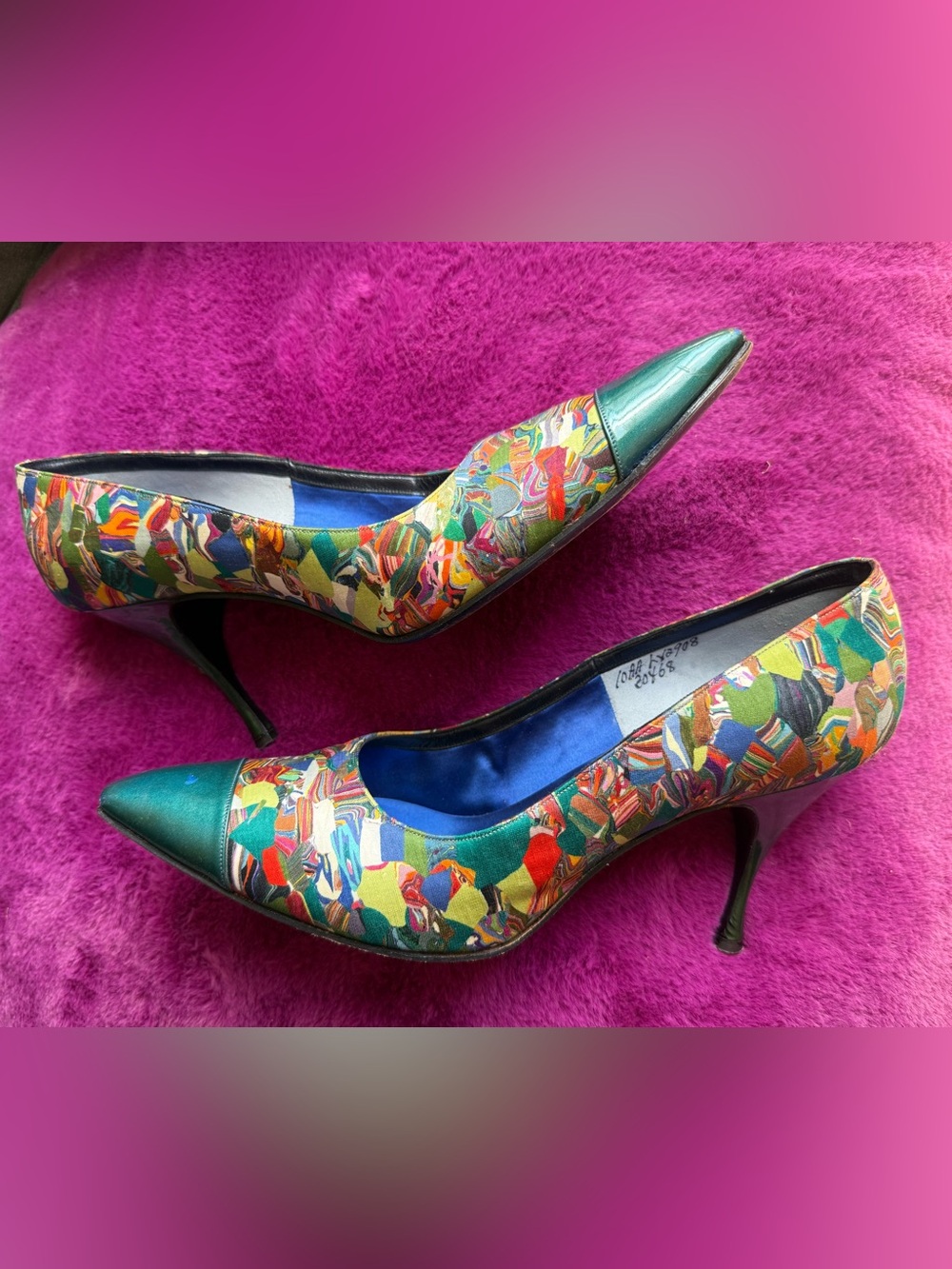 Vintage Herbert Levine Multicolor Pumps